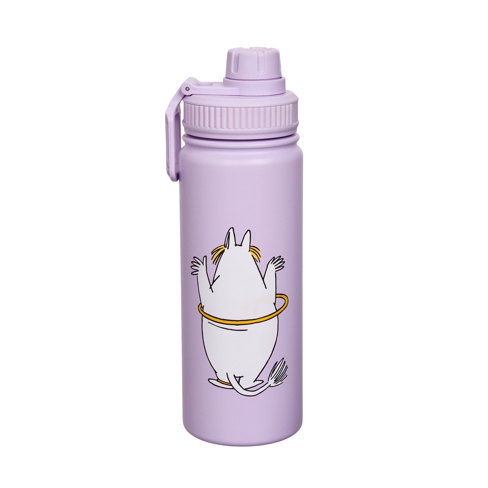 Snorkmaiden Thermoflasche Seitenansicht mit Mumin-Motiv