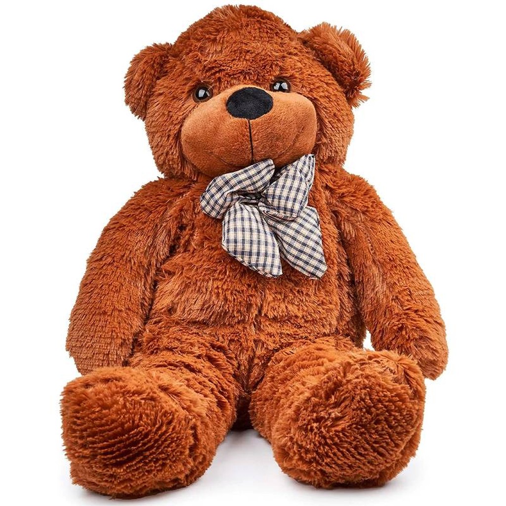 Grosser gefüllter sitzender brauner Teddybär als Geschenk für Ihre Lieben 80 cm von twiddlers