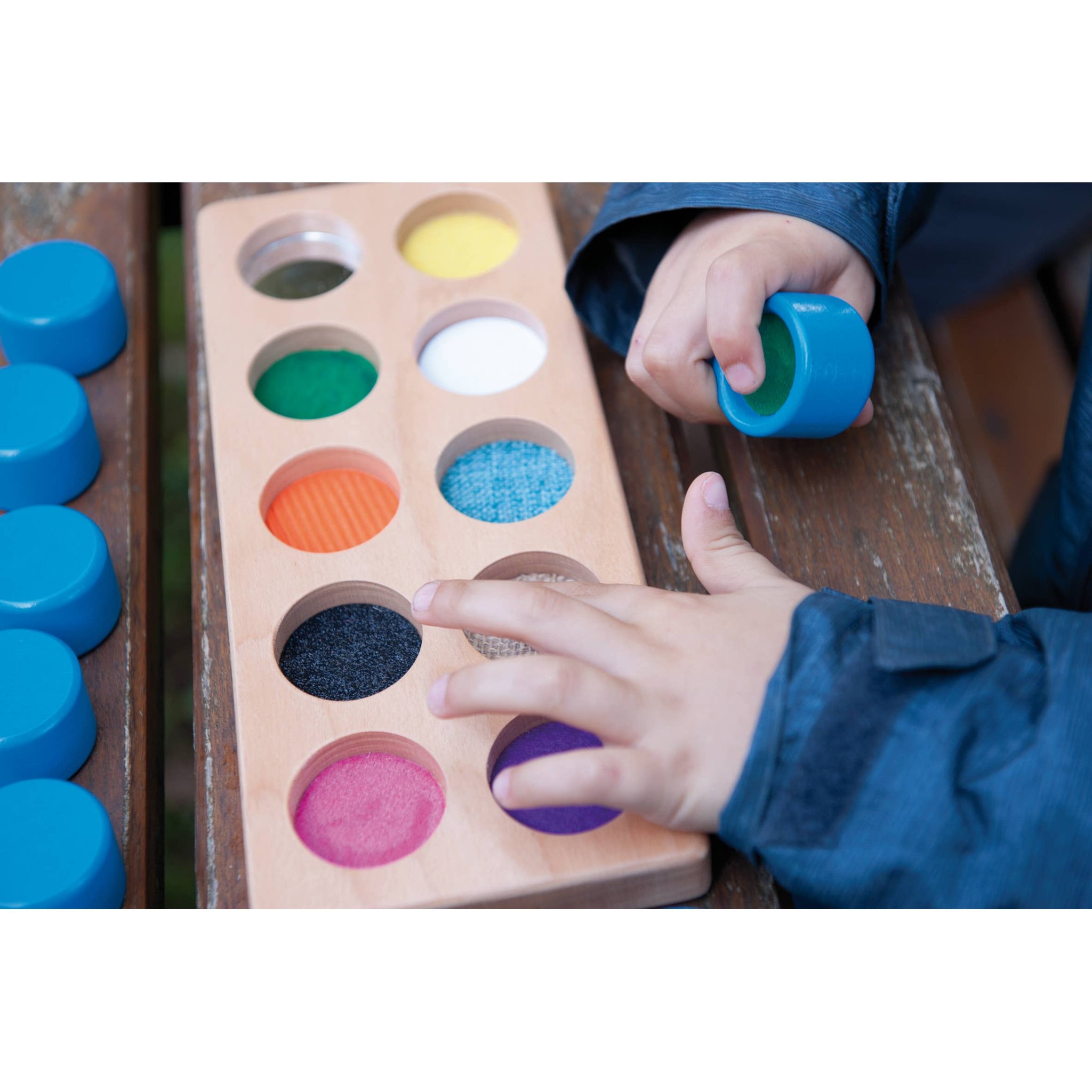 Andreu Toys Tactile Cubes — Töpfchen mit Texturen