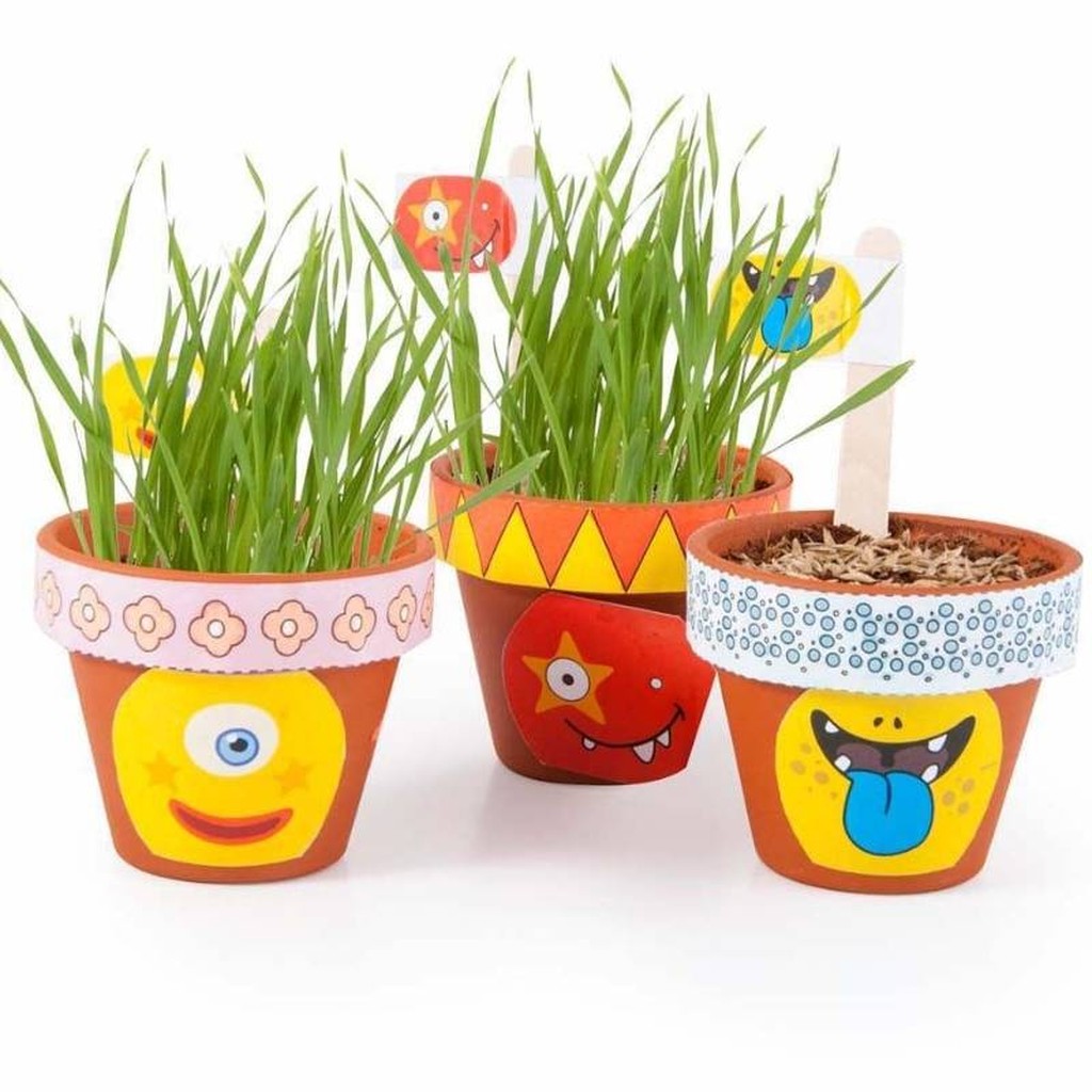 Geburtstagsset 10 kleine Topf-Monster