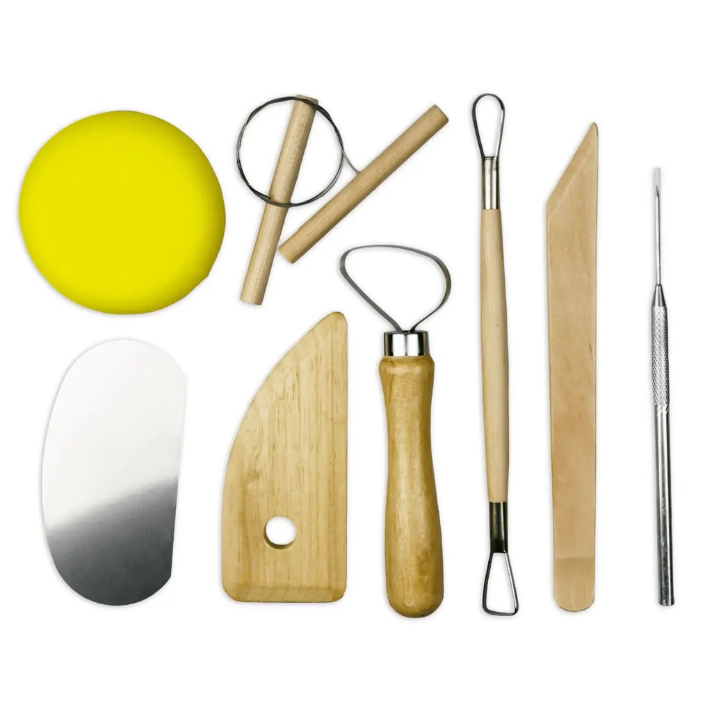 Kreativ-Toepferset mit Holzbox