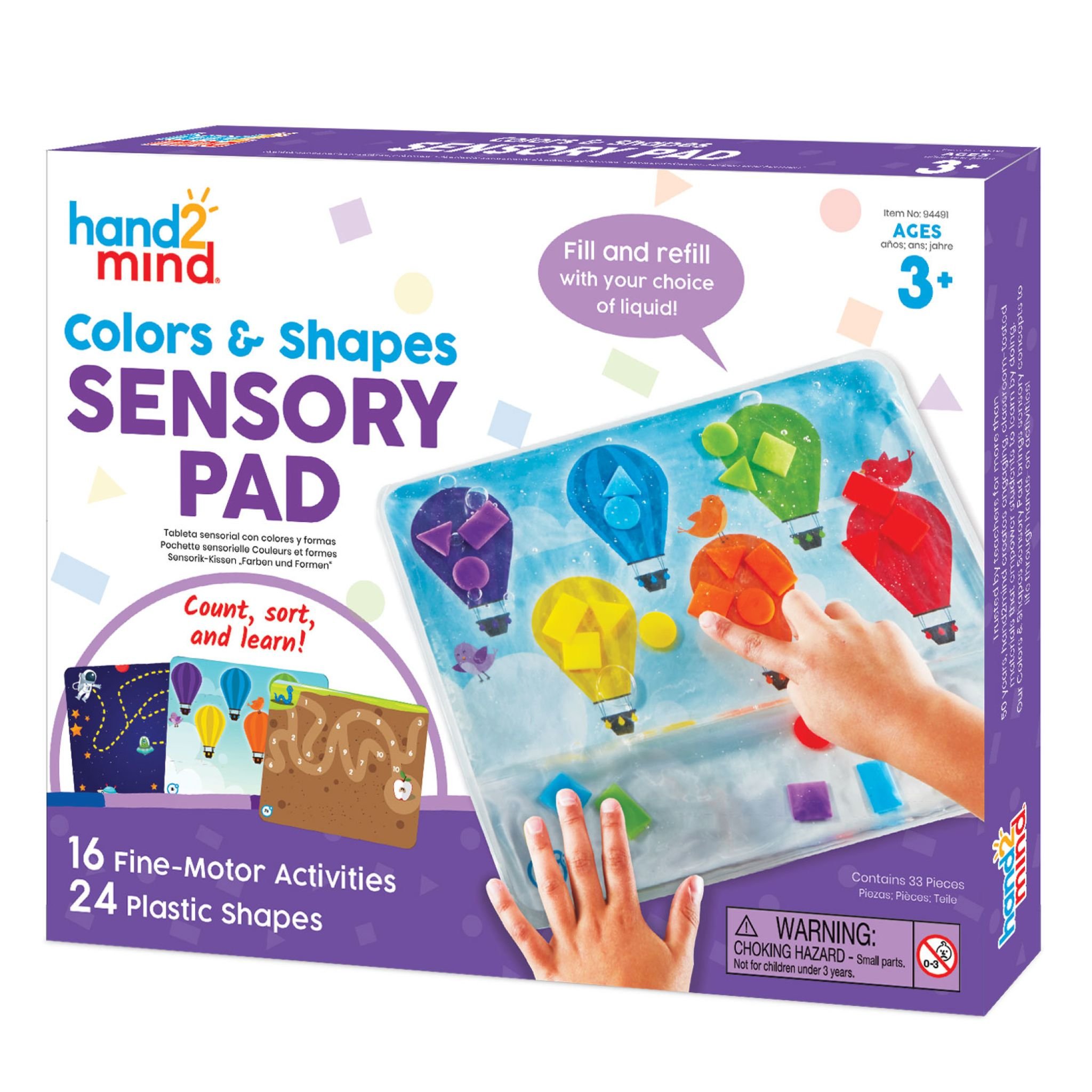 Farben & Formen Sensorik-Pad – Verpackung Vorderseite