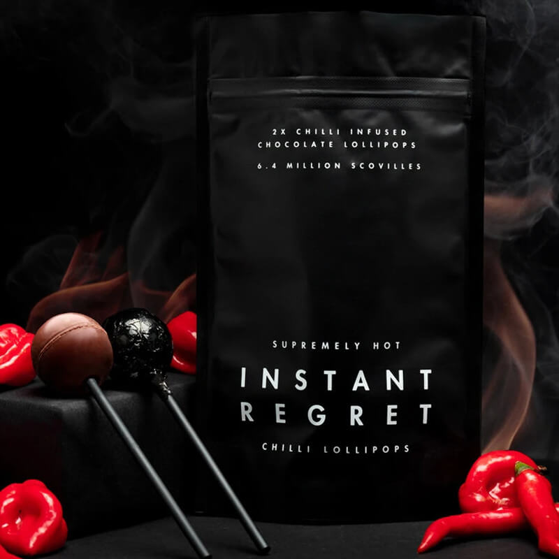 Sucettes Regret Instantané Chili et Chocolat