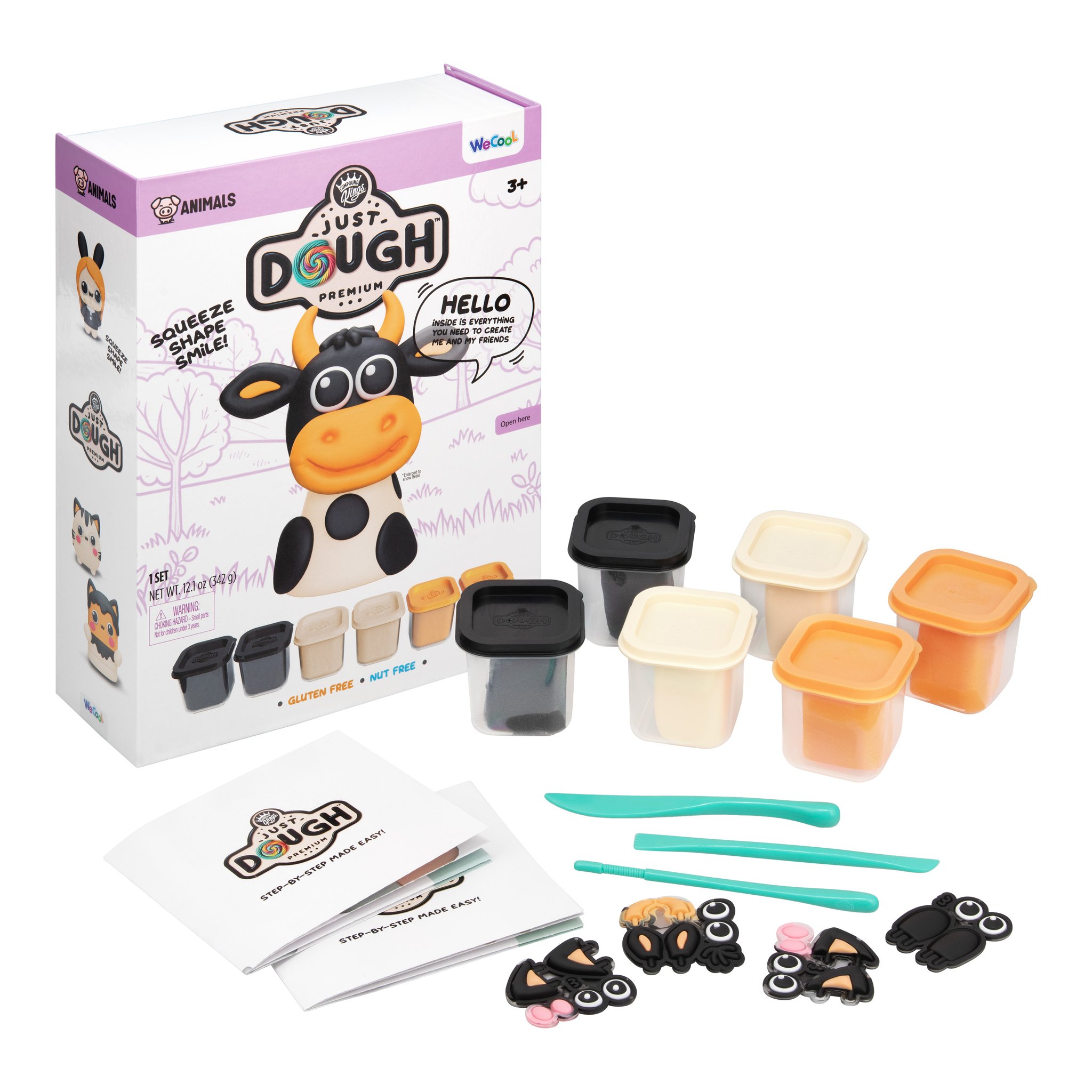 Personnages animaux terminés Just Dough