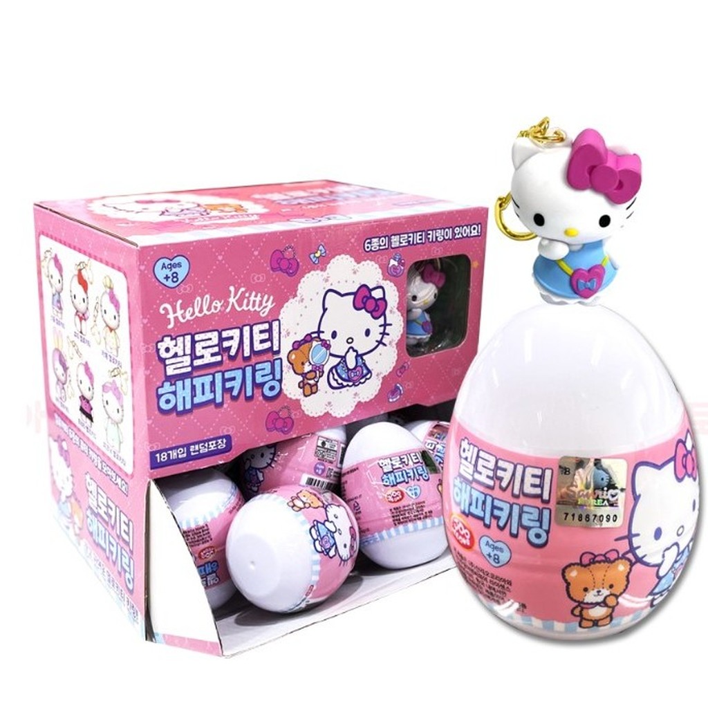 Hello Kitty Schlüsselanhänger im Ei Überraschung