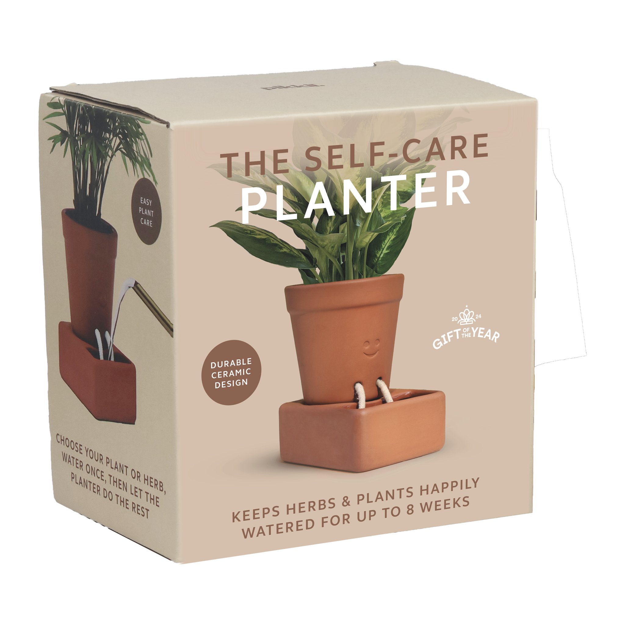Self Care Planter – Selbstbewässernder Keramik-Pflanztopf (Bild 9)