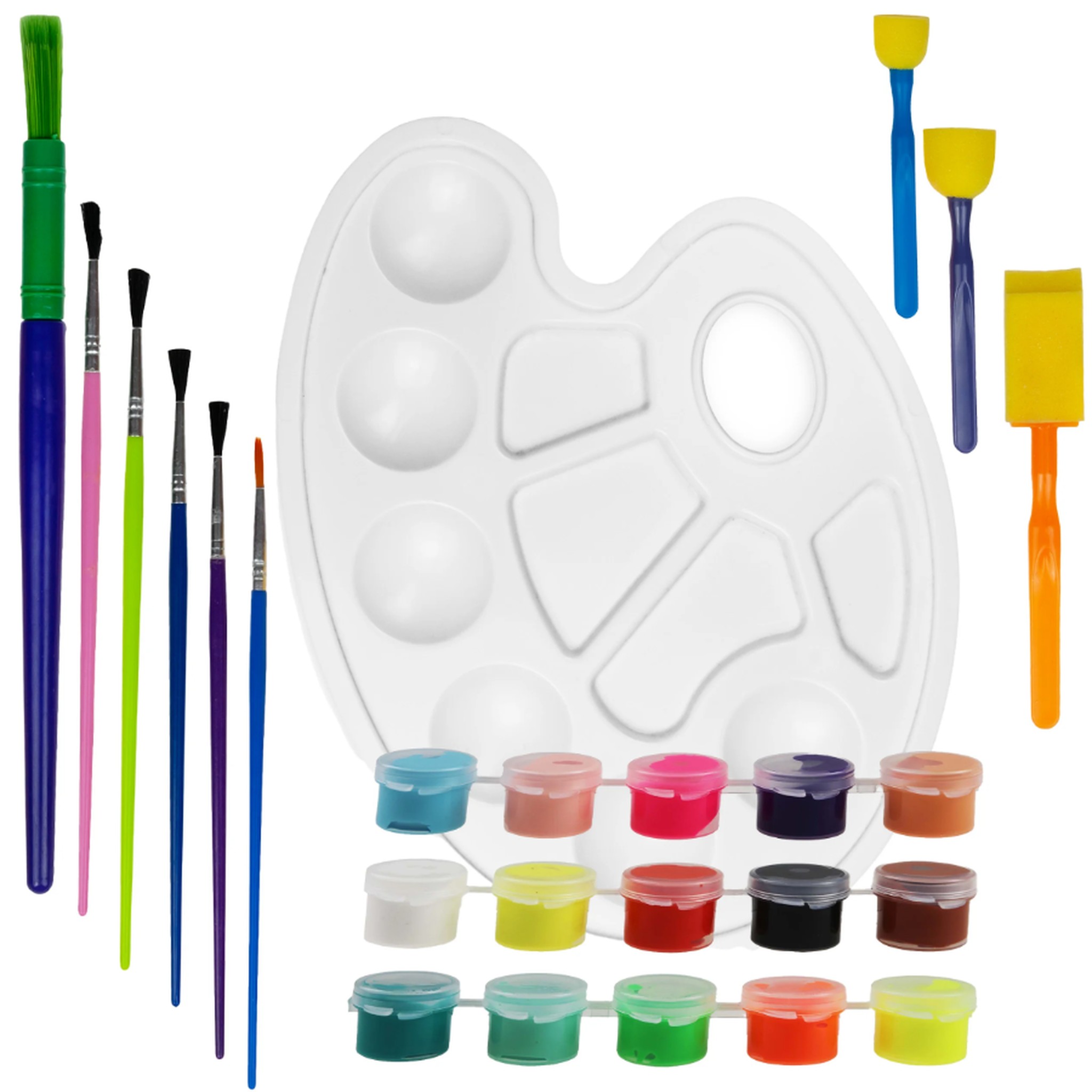 Kit de jardinage Fleurs de Thé, accessoires de peinture avec pinceaux et peintures