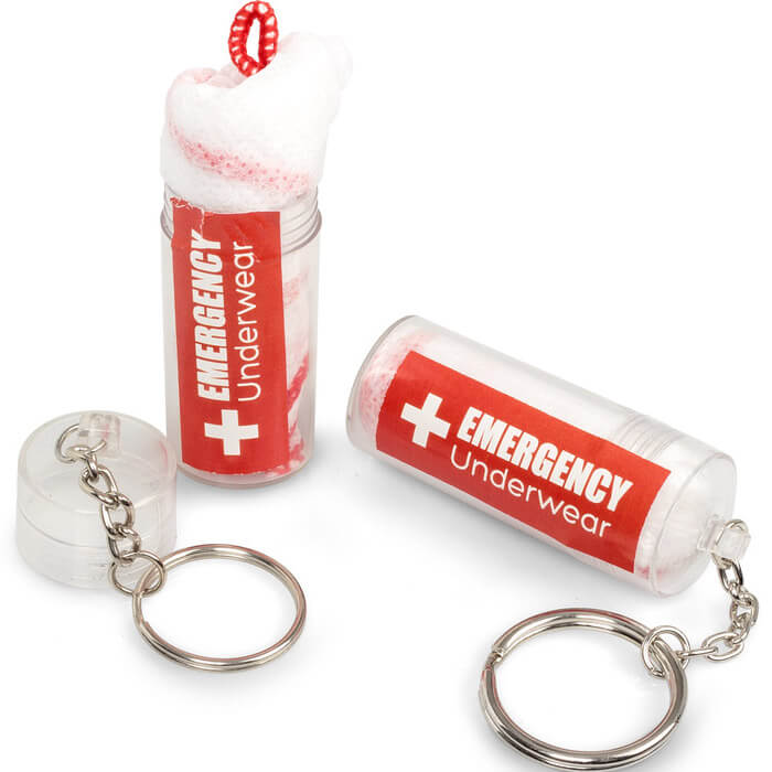 Notfallunterhose Schlüsselanhänger