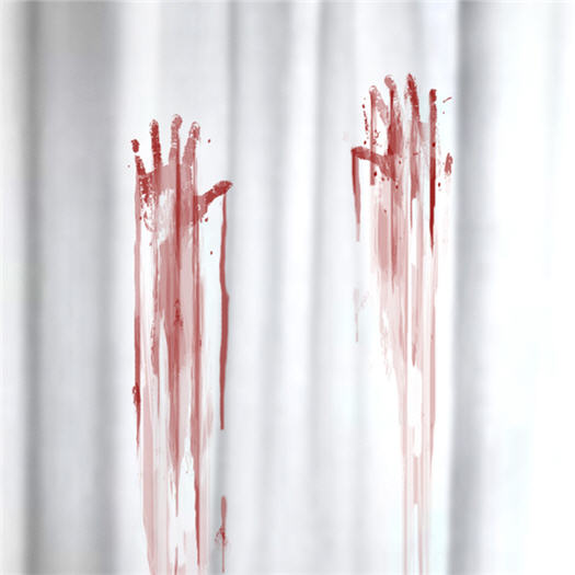 SpinningHat - Blood Bath Shower Curtain