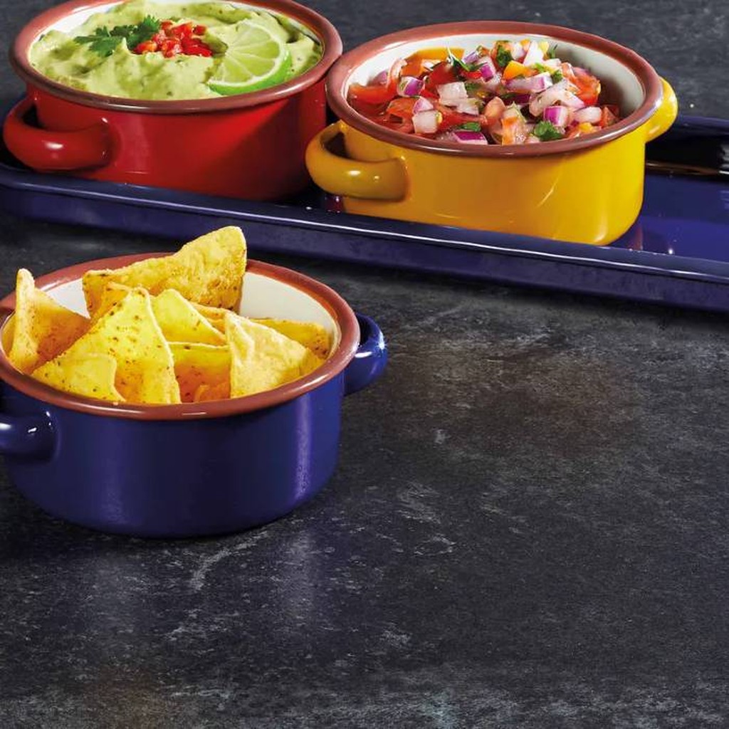 Emaille Dipschalen Geschenkset