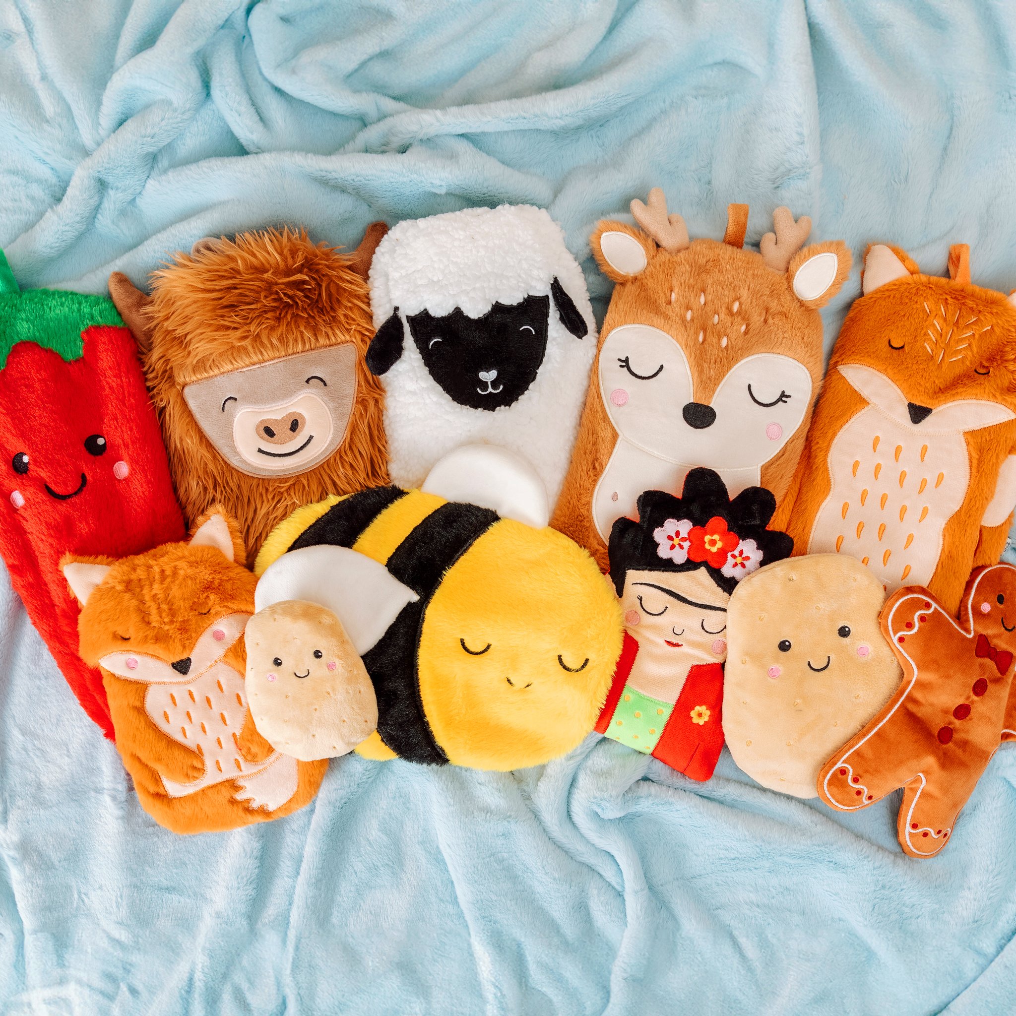 Bouillotte vache Highland dans la collection de bouillottes animaux Sass & Belle