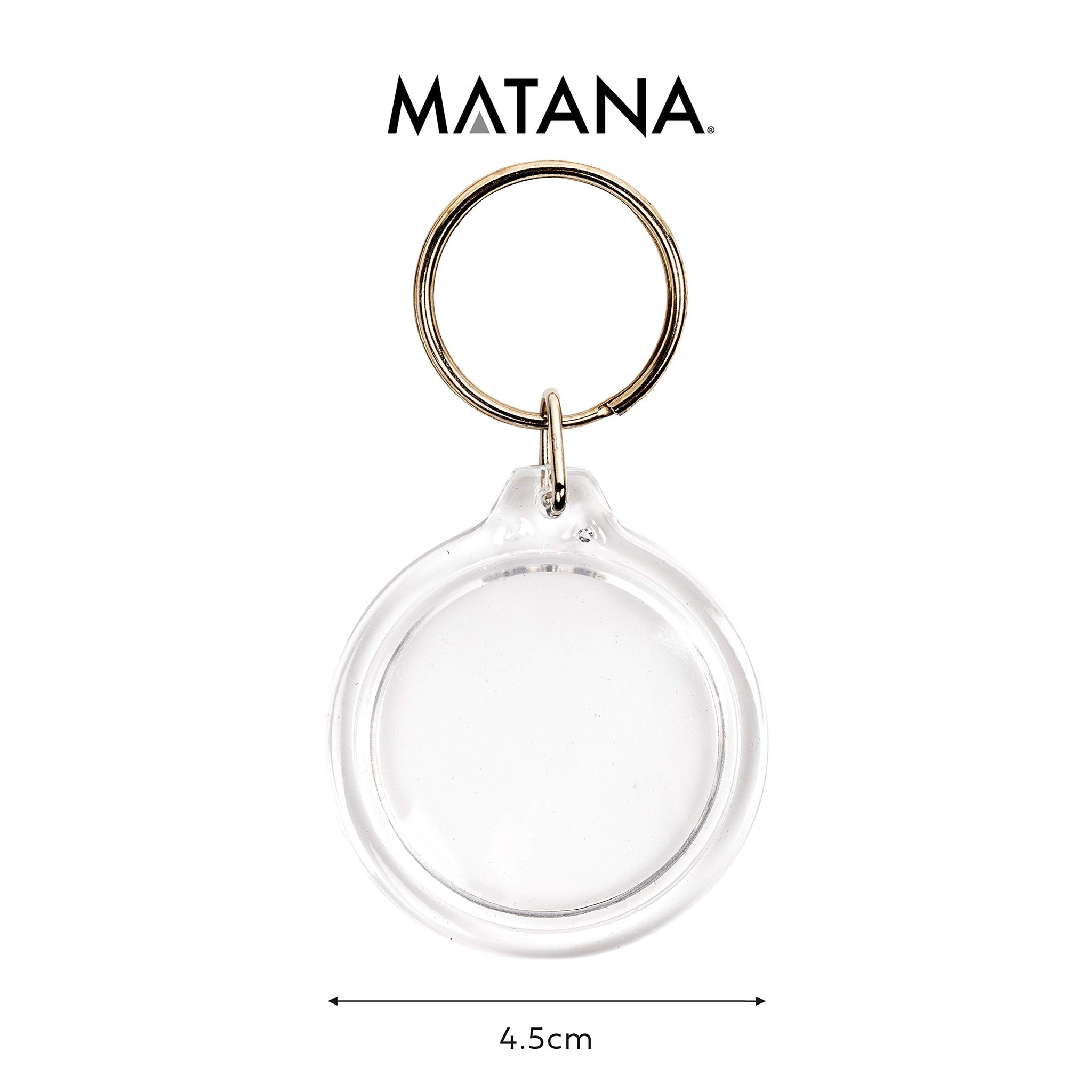 Matana Foto-Schlüsselanhänger Detail mit Grössenangabe 4.5 cm