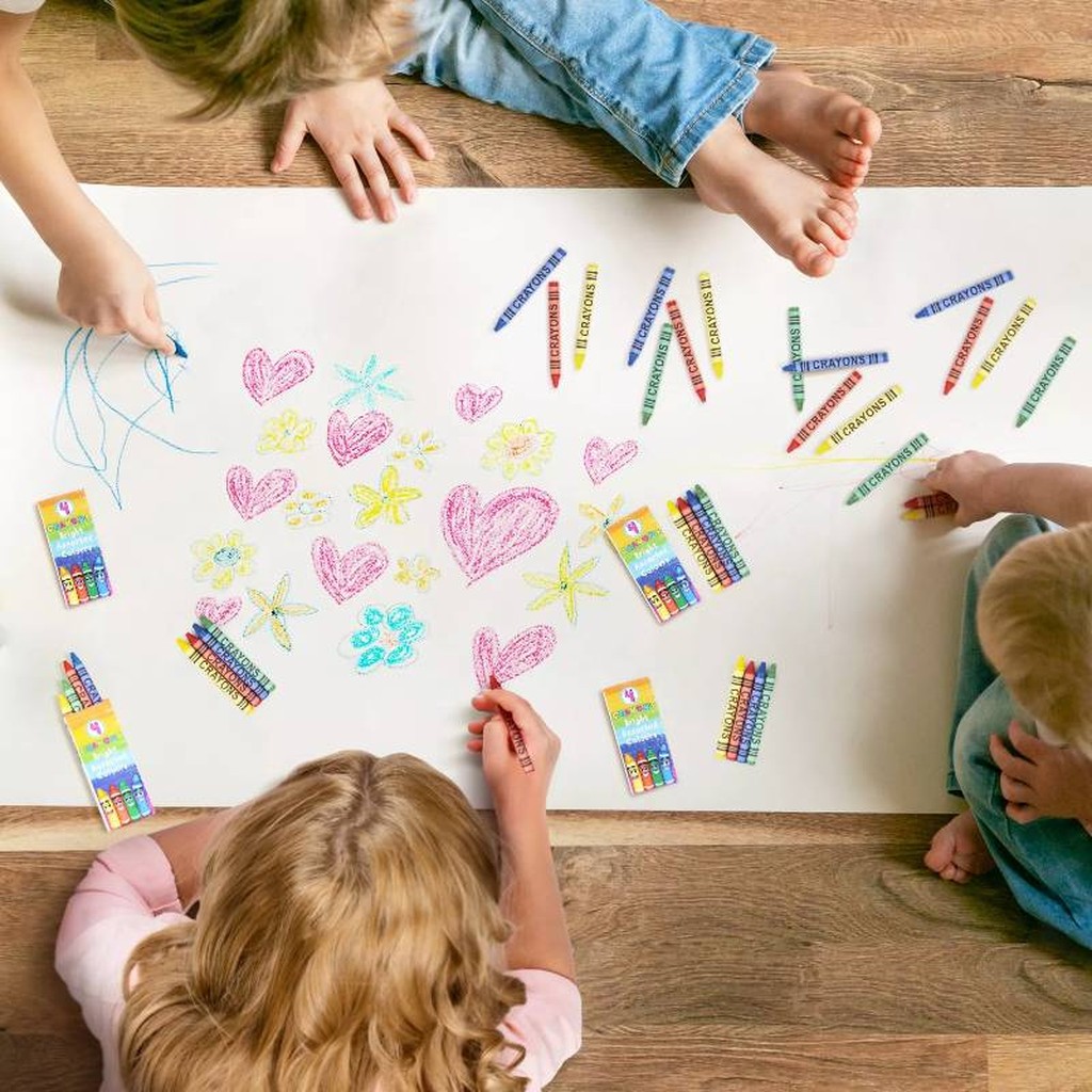 144 Packungen mit 4 Wachsmalstiften