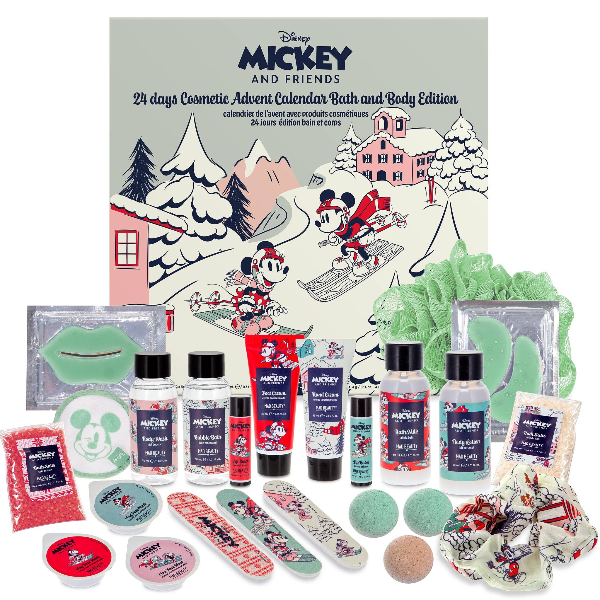 Calendario dell'Avvento Mickey Mouse edizione Ski – calendario con tutti i 24 prodotti