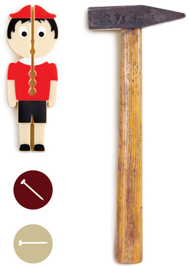 NAIL IT Supporto per Fissare Chiodi Salvadita