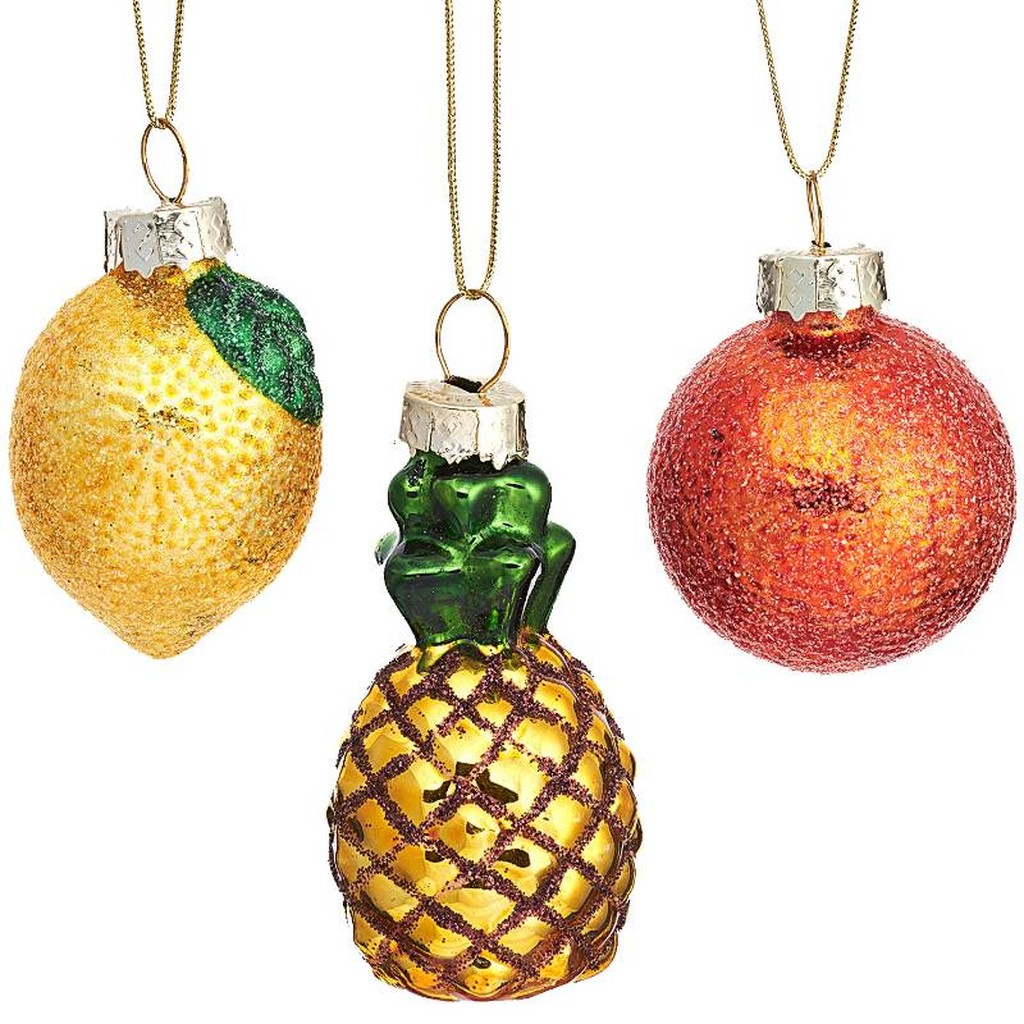 Mini Tropical Fruit Weihnachtsbaumschmuck von Sass and Belle