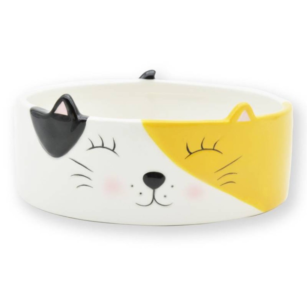 Katzen Futterschale aus Keramik