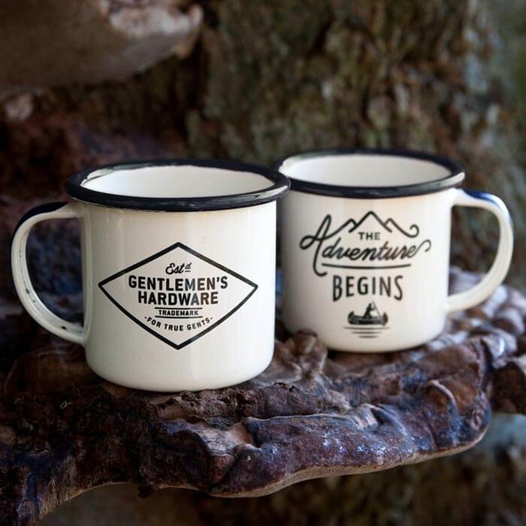 Emaille Espresso Tassen Set von Gentlemen's Hardware