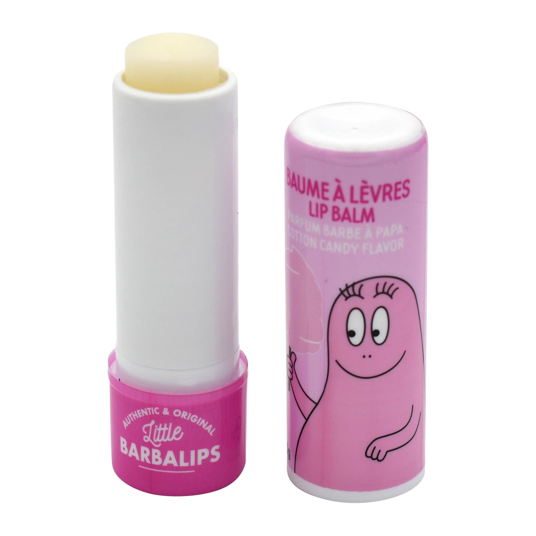 Barbapapa Lippenbalsam 3er-Set mit Zuckerwatte-, Keks- und Erdbeer-Duft