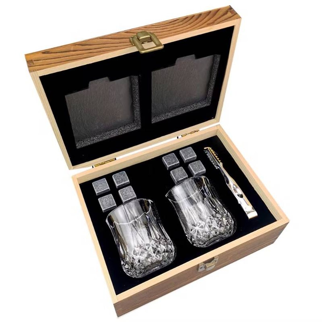 Bar Originale Whisky Gläser & Steine Set
