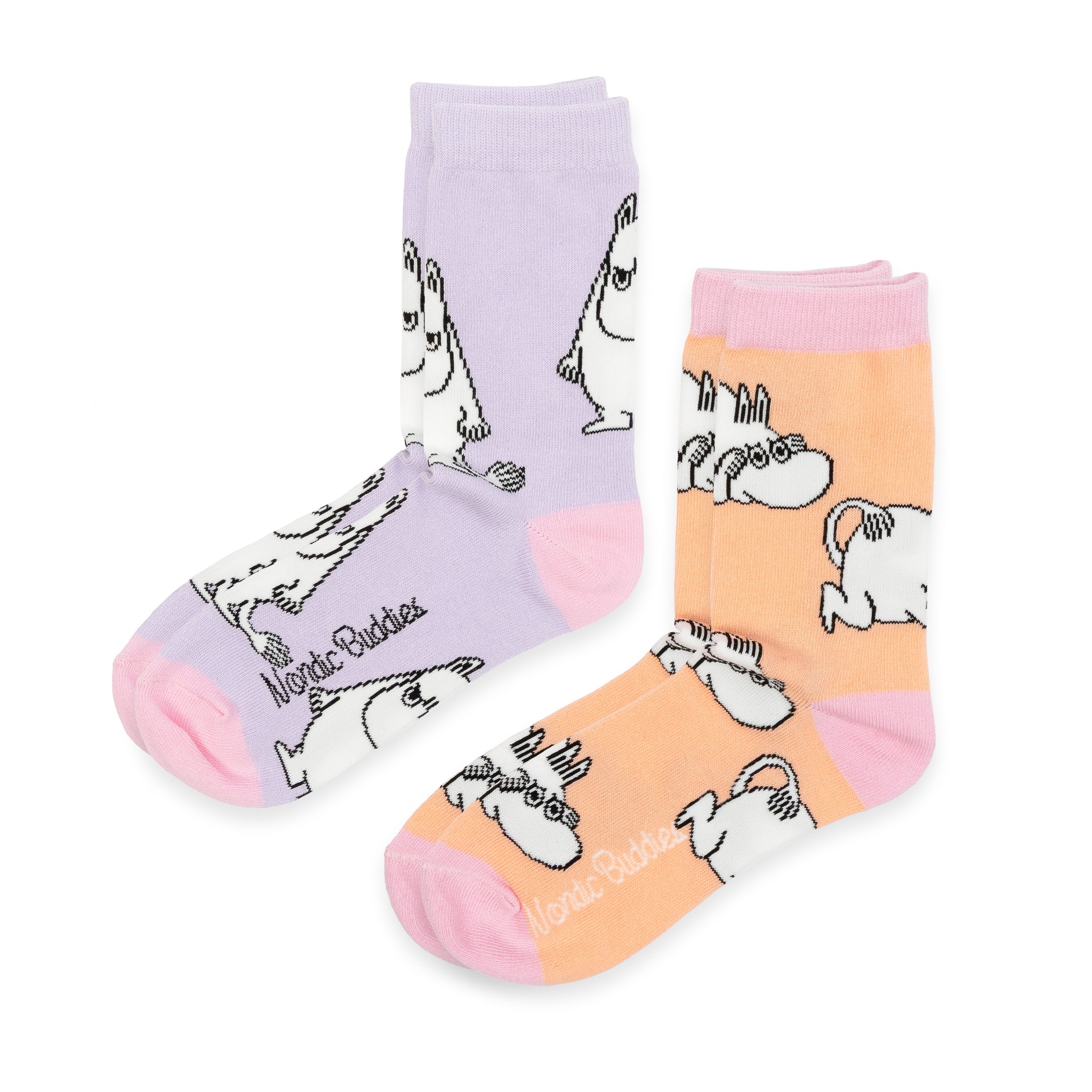 Moomintroll Damen-Socken Geschenkbox – 2 Paar Mumin-Socken Grösse 36-42