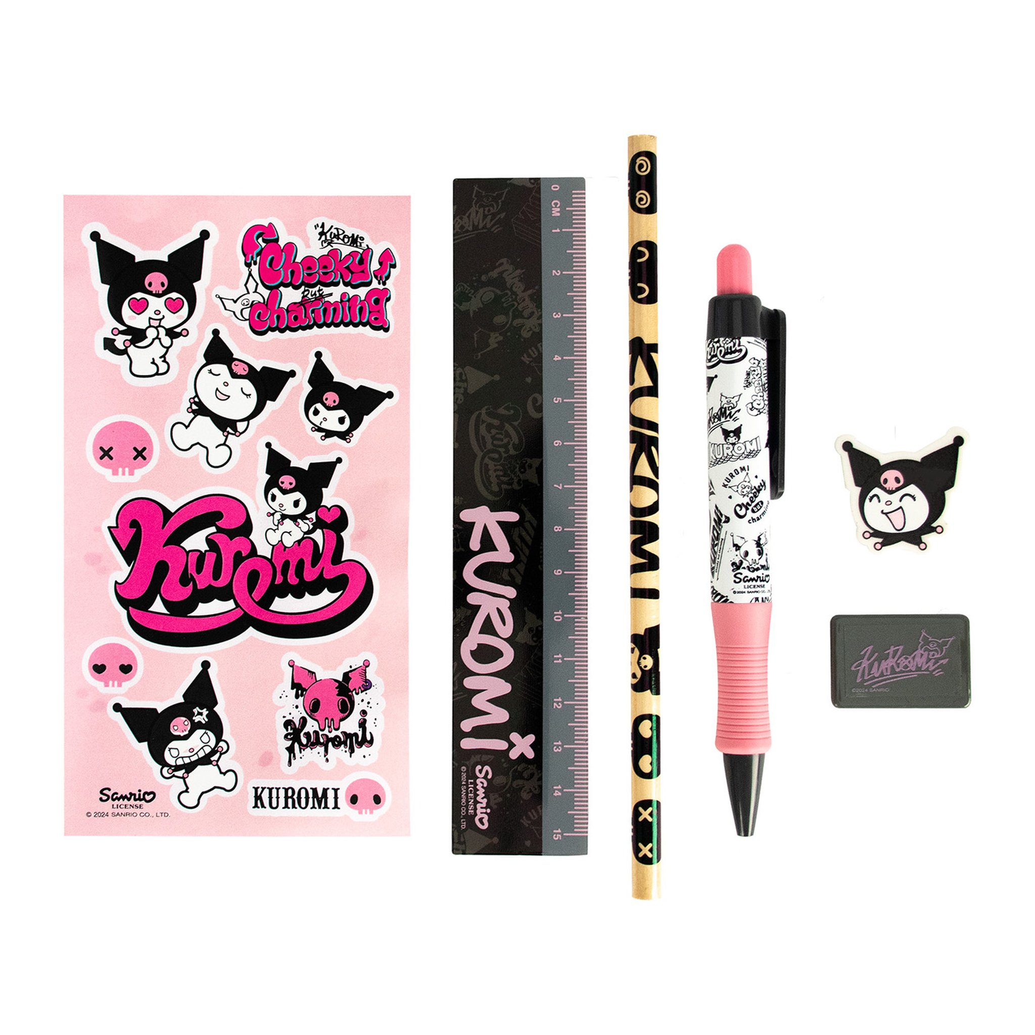 Kuromi Stationery Set 6-piece