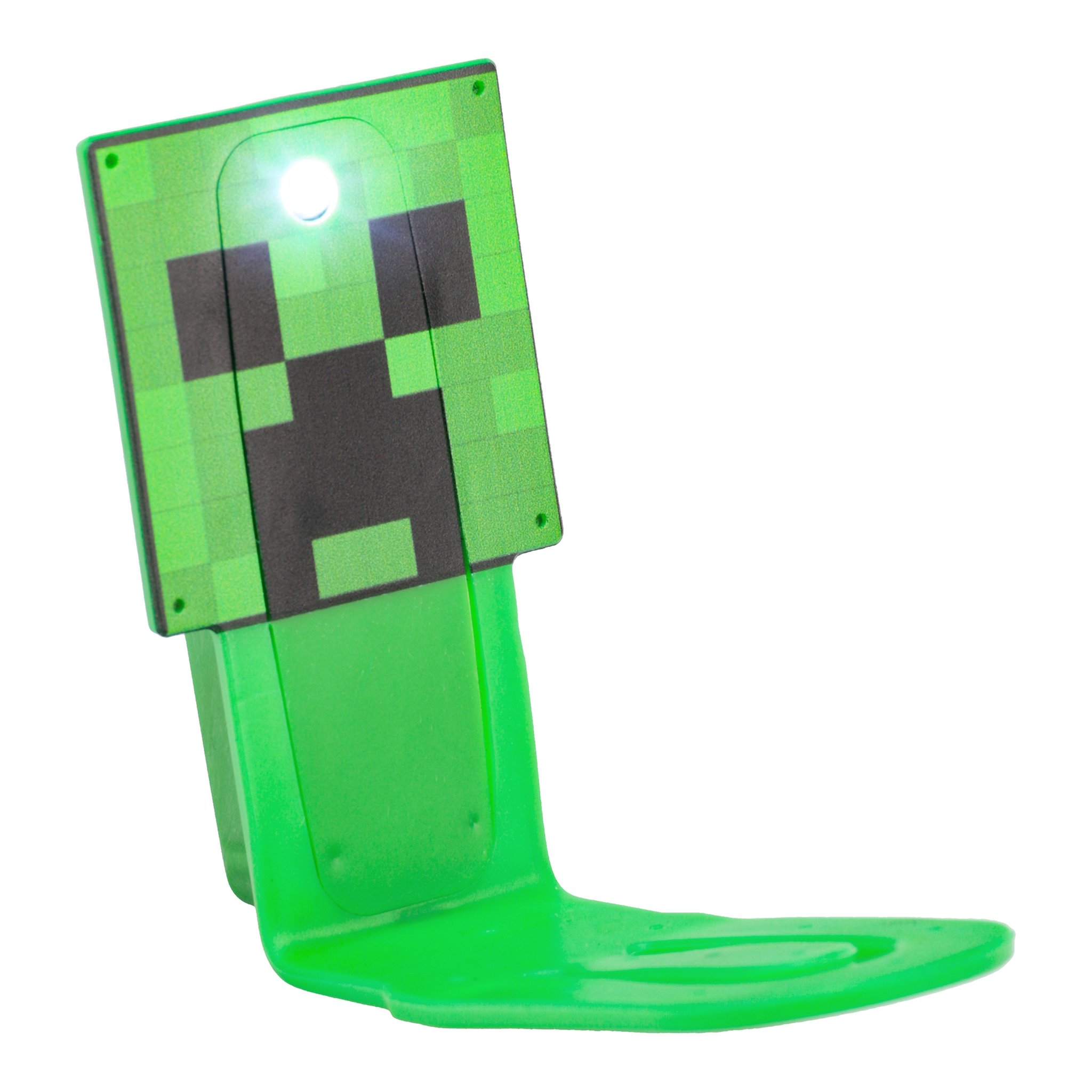 Creeper-Buchleuchte freigestellt mit eingeschalteter LED