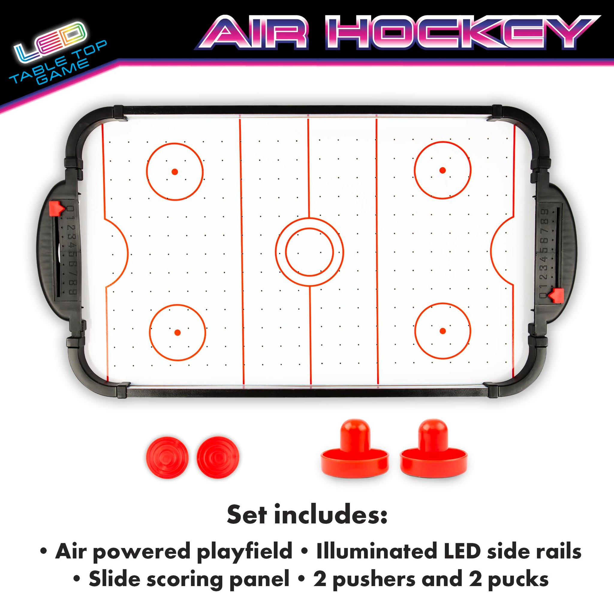 Air hockey de table avec éclairage LED (Bild 3)