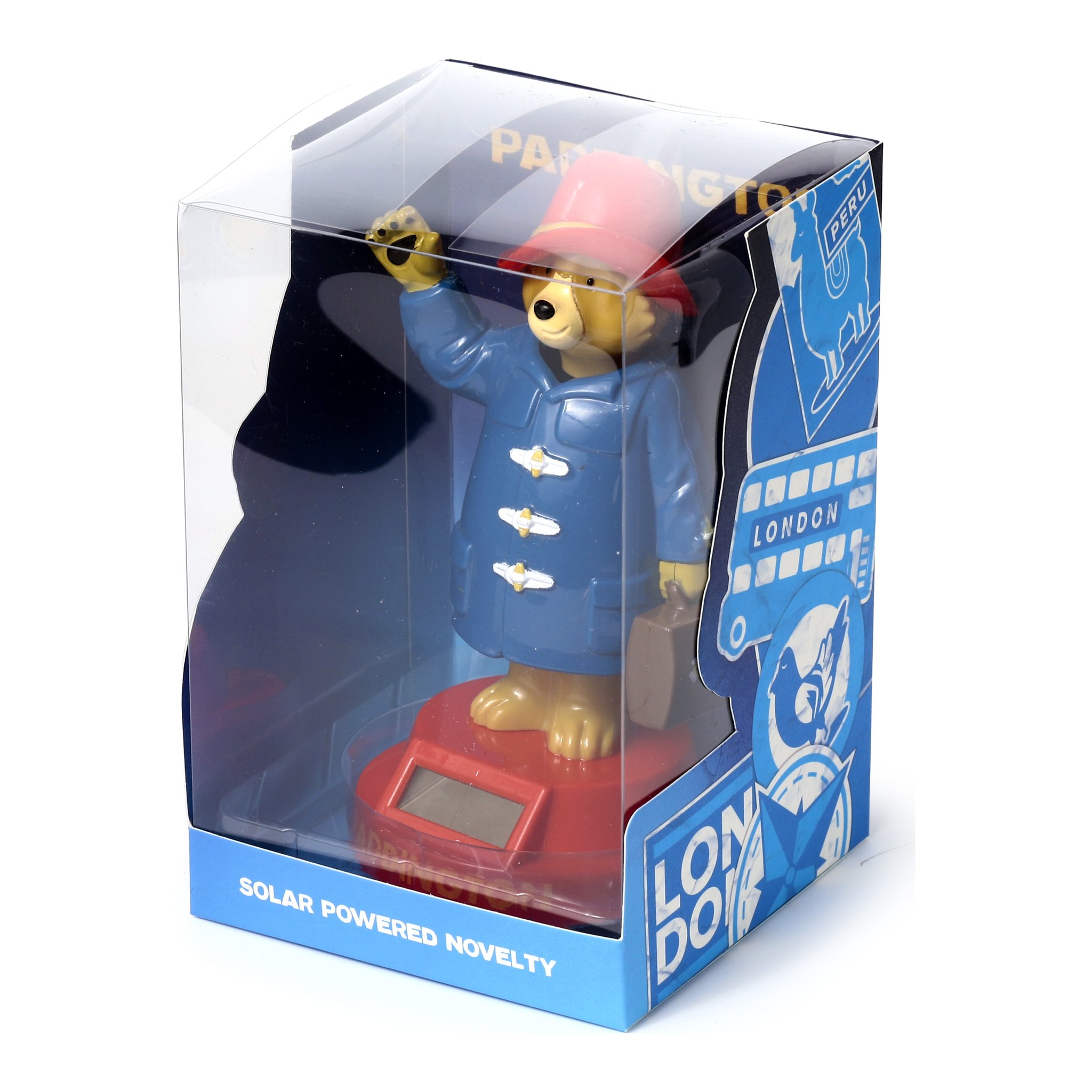 Paddington-Verpackung von der Seite mit London-Motiv