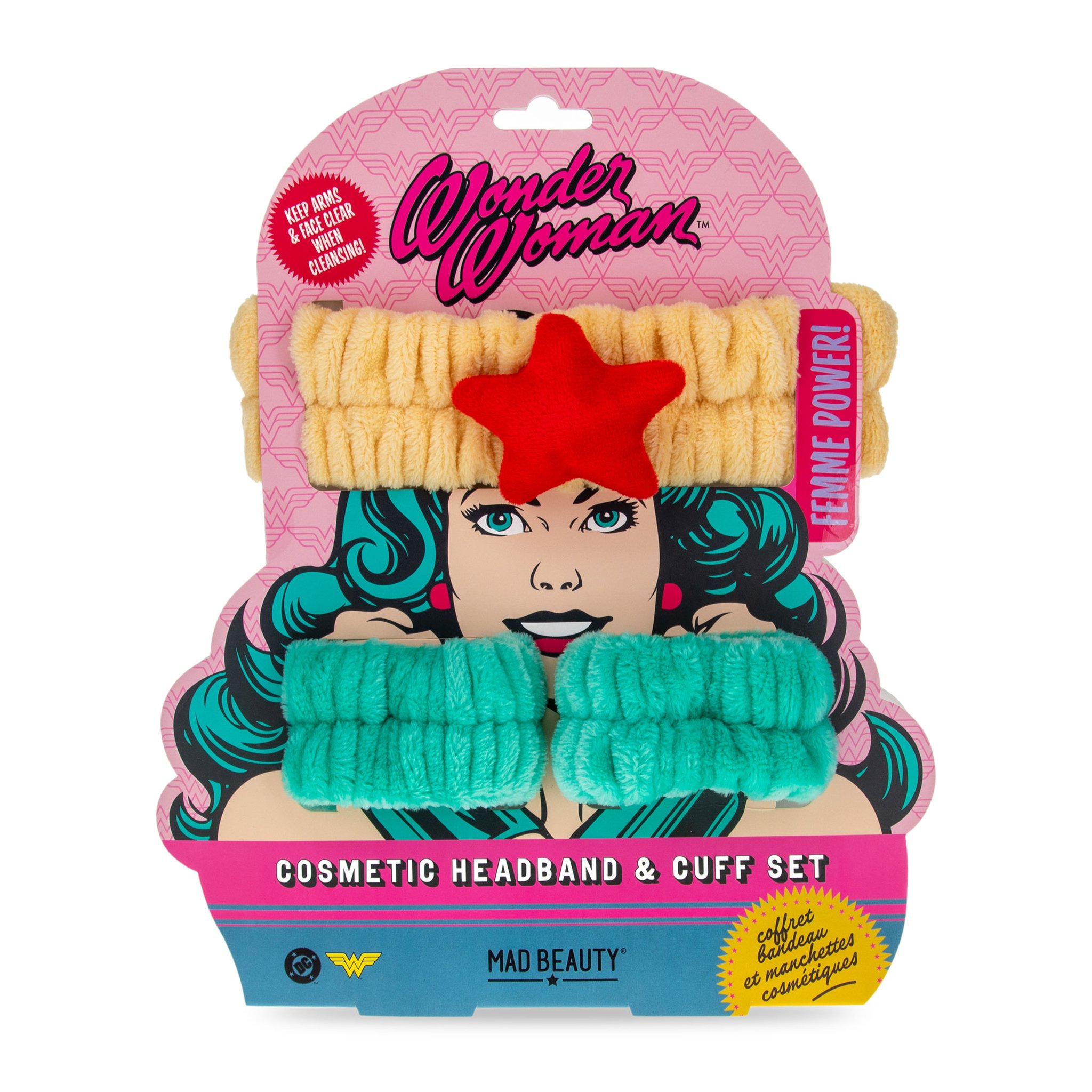 DC Wonder Woman Stirnband + Manschetten Set Verpackung