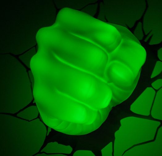 Lampe 3D Poing de Hulk