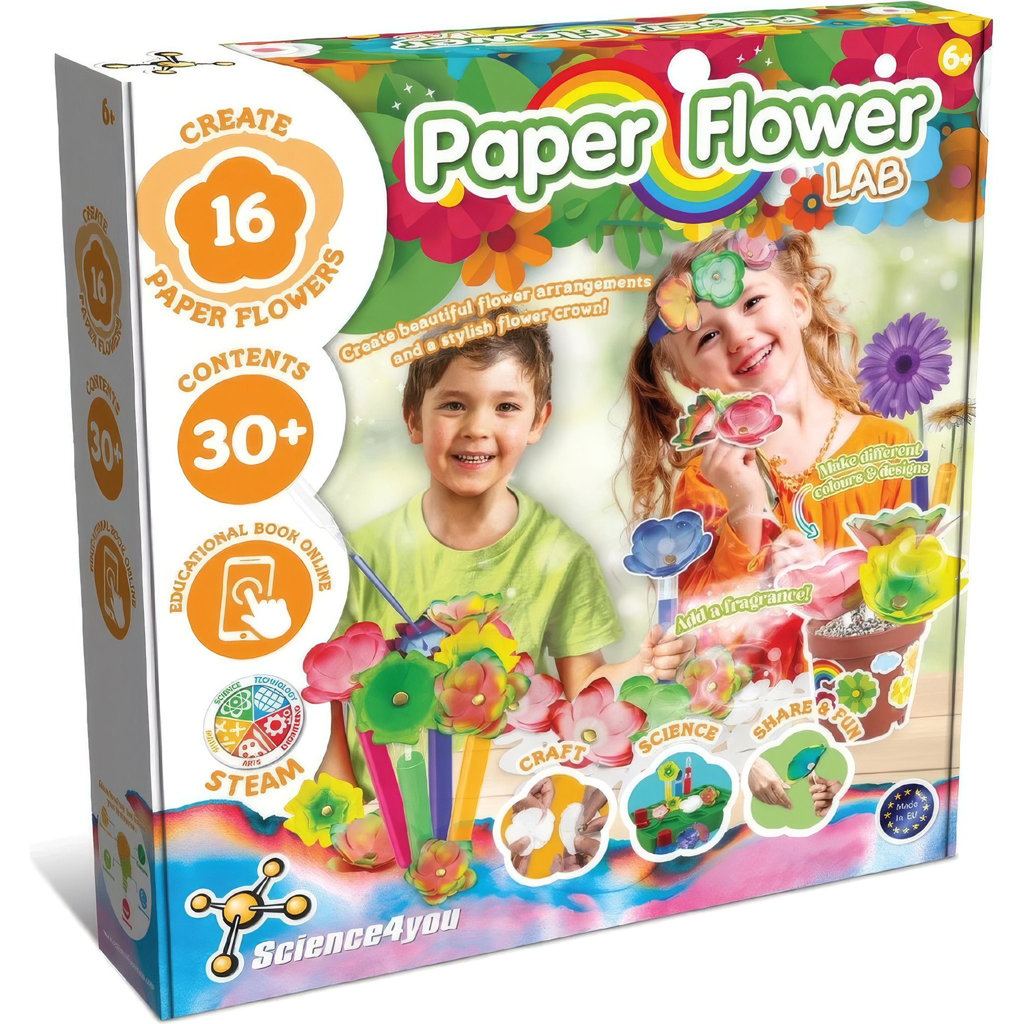 Papierblumen Bastelset Science4You