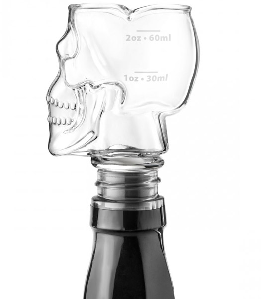 3in1 Flaschenverschluss Totenkopf