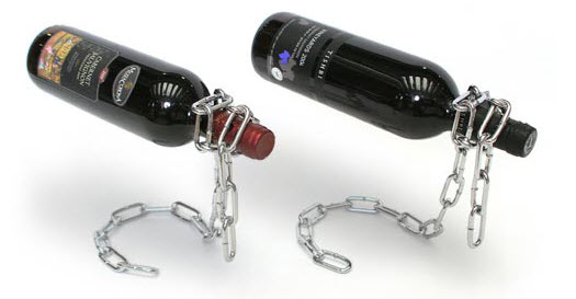 Weinflaschen Halter Kette Illusion Schwebende Flasche