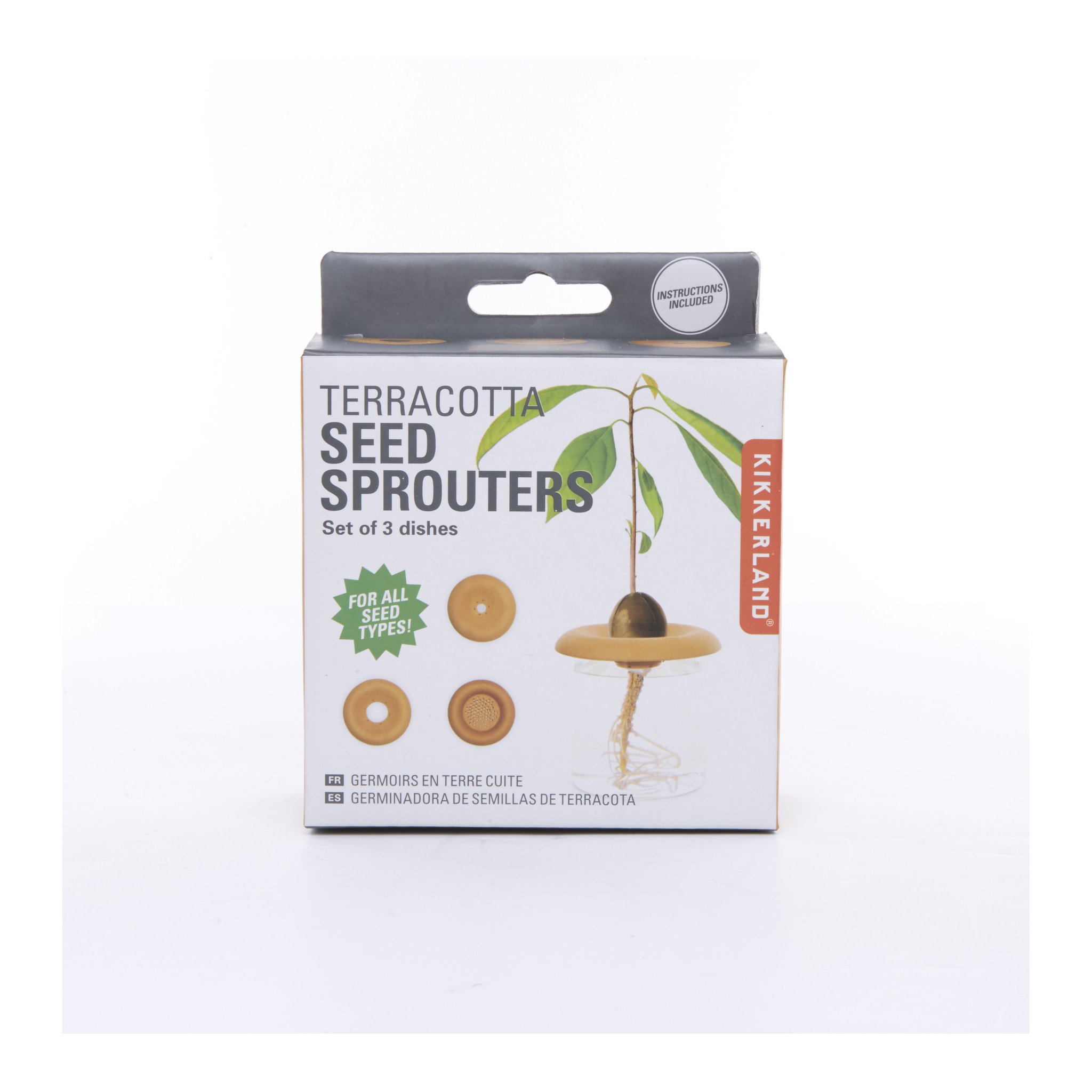 Aufzucht-Schalen in der Verpackung «Terracotta Seed Sprouters» von Kikkerland