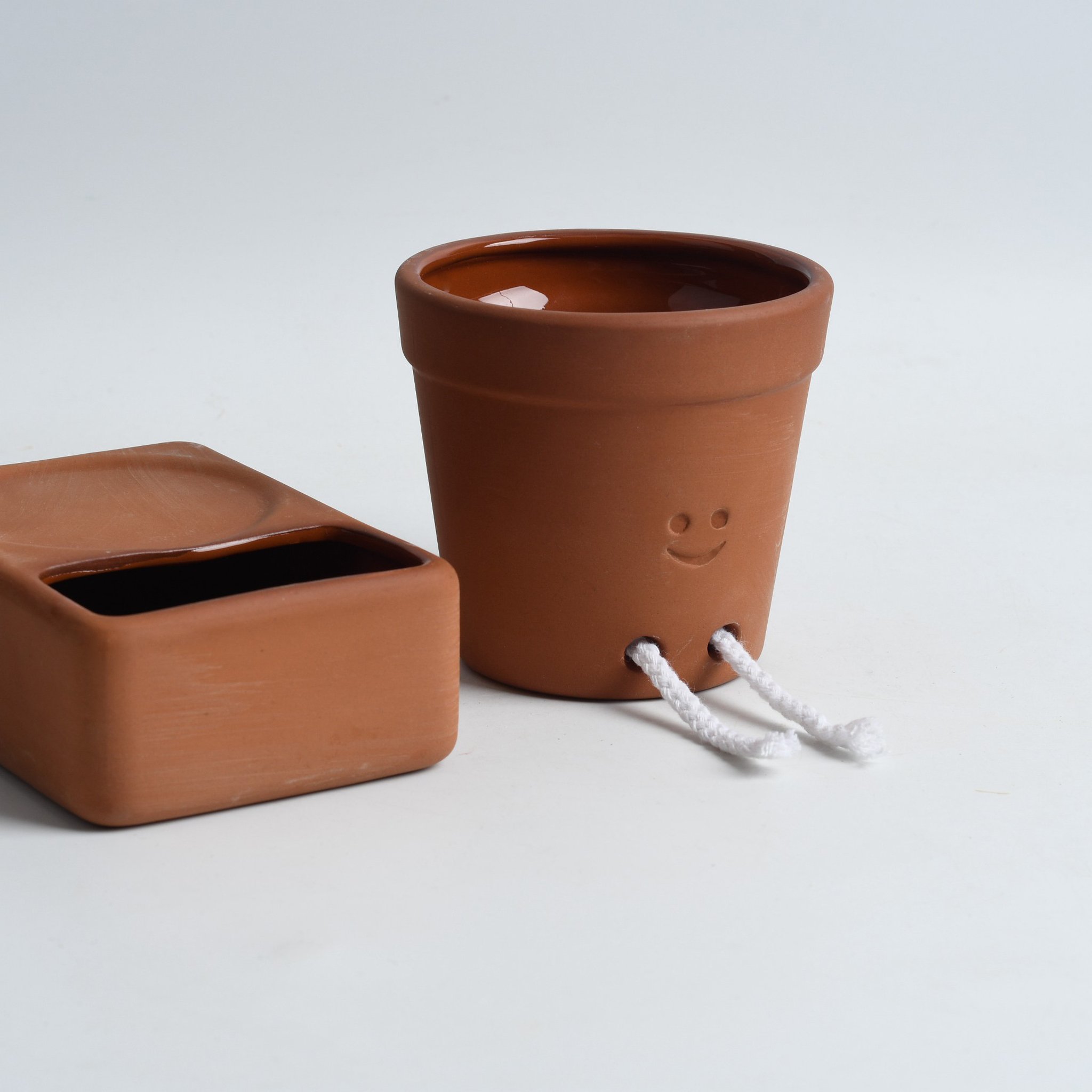 Self Care Planter Pflanztopf – Topf und Wasserschale einzeln