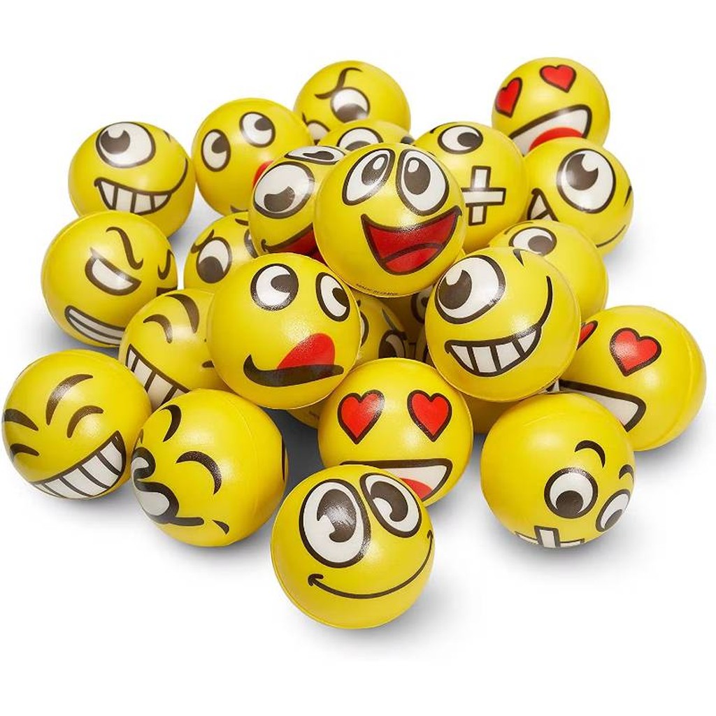 24 Emoji Stressbälle