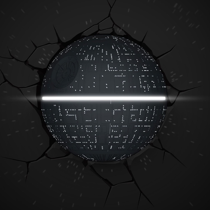 Star Wars Death Star 3D LED Wall Light