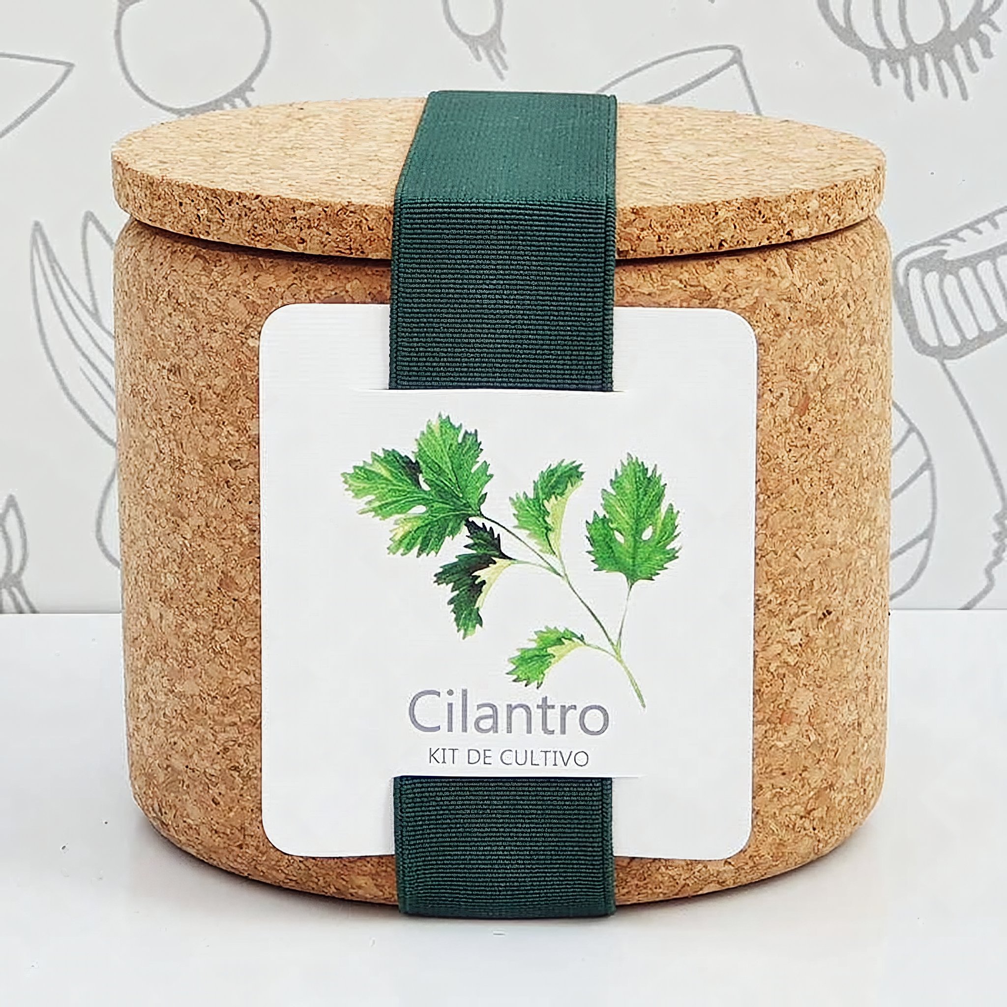 Garden Pocket Koriander Anzuchtset im Kork-Topf