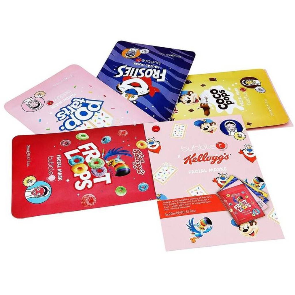 Bubble T Kelloggs Gesichtsmasken Geschenkset