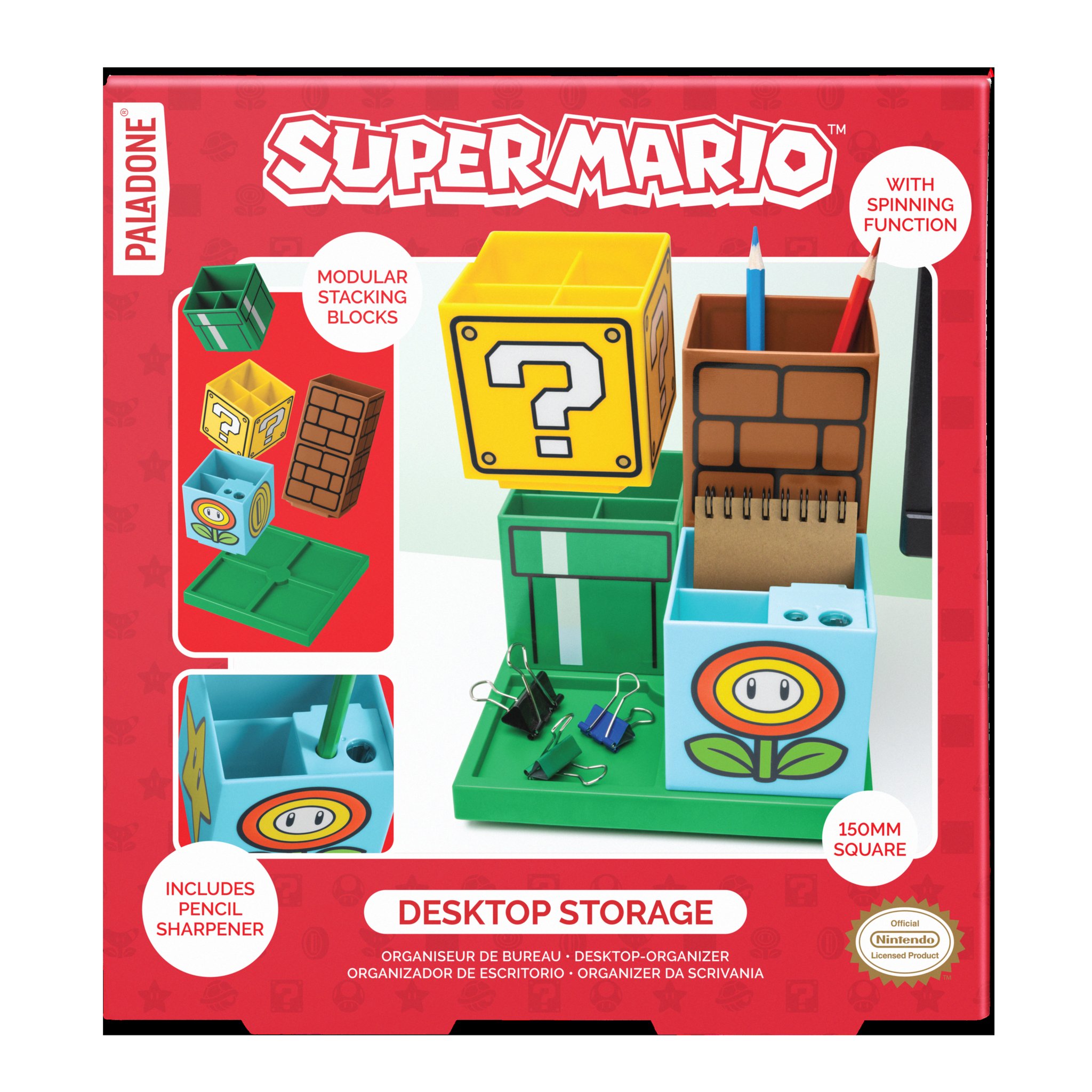 Super Mario Stiftehalter von Paladone – Rückseite