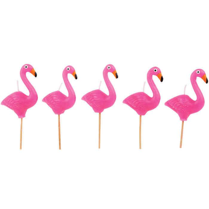 Flamingo Tortenkerzen