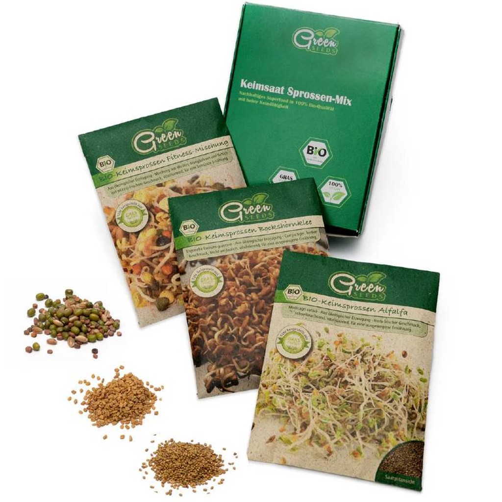 Keimsprossen Saatgut 3er Set-Fitness