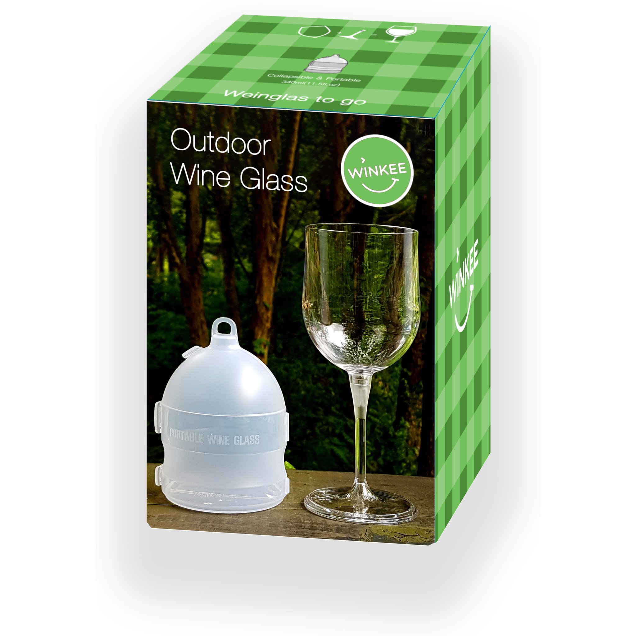 Weinglas-Set To-Go Verpackung