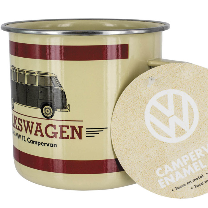 VW Bus Emailletasse