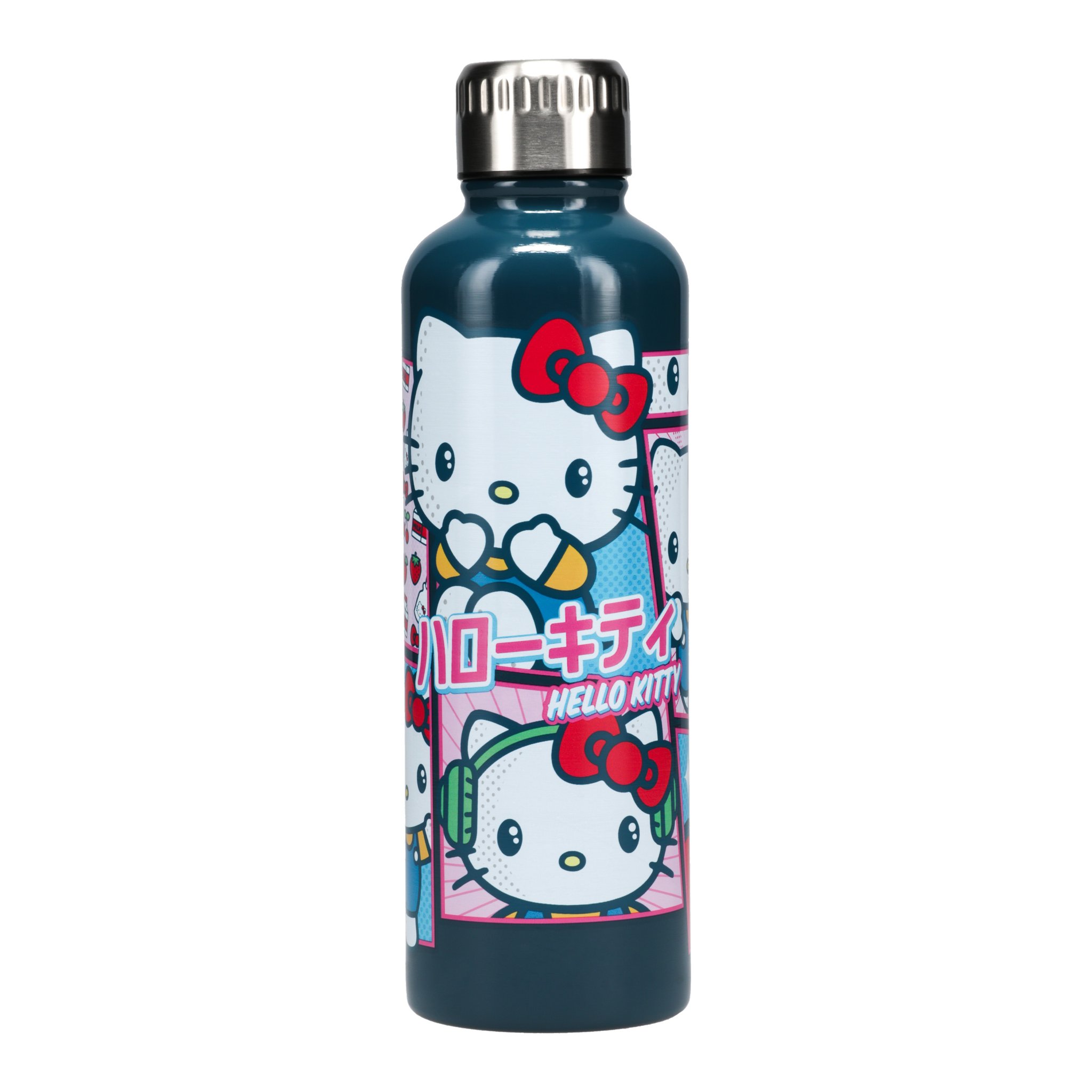 Hello-Kitty-Trinkflasche freigestellt von vorne