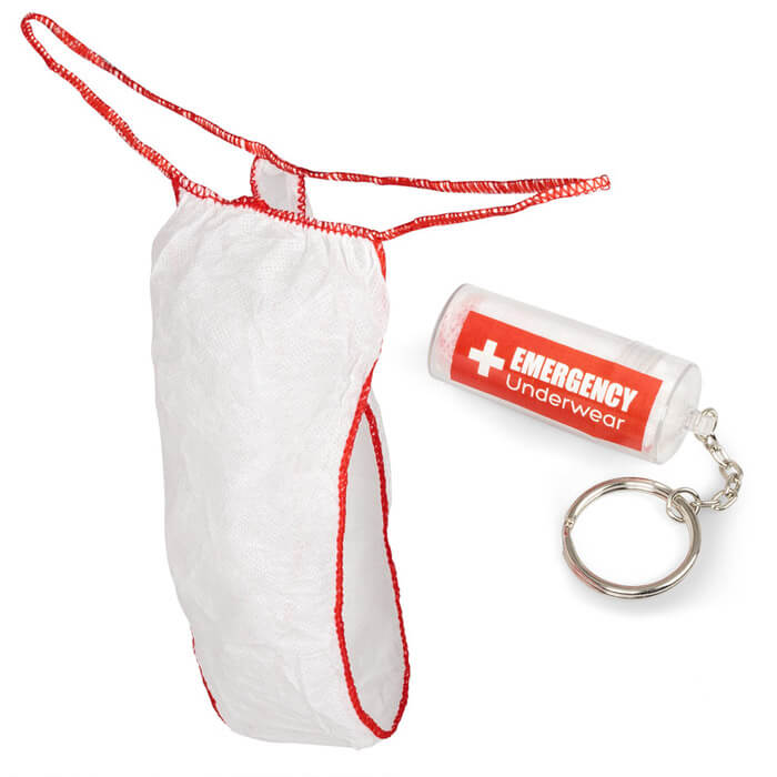Notfallunterhose Schlüsselanhänger