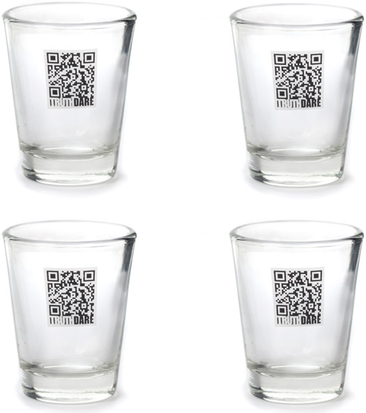 Verres à Shooter Action ou Vérité