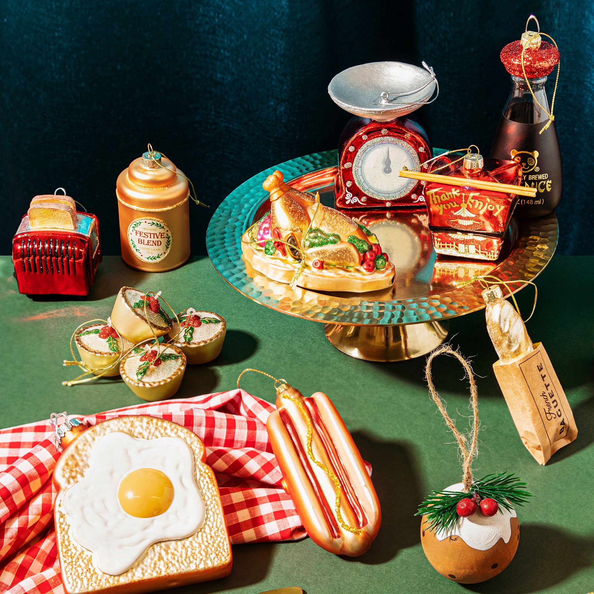 Spiegelei-Toast Weihnachtsschmuck