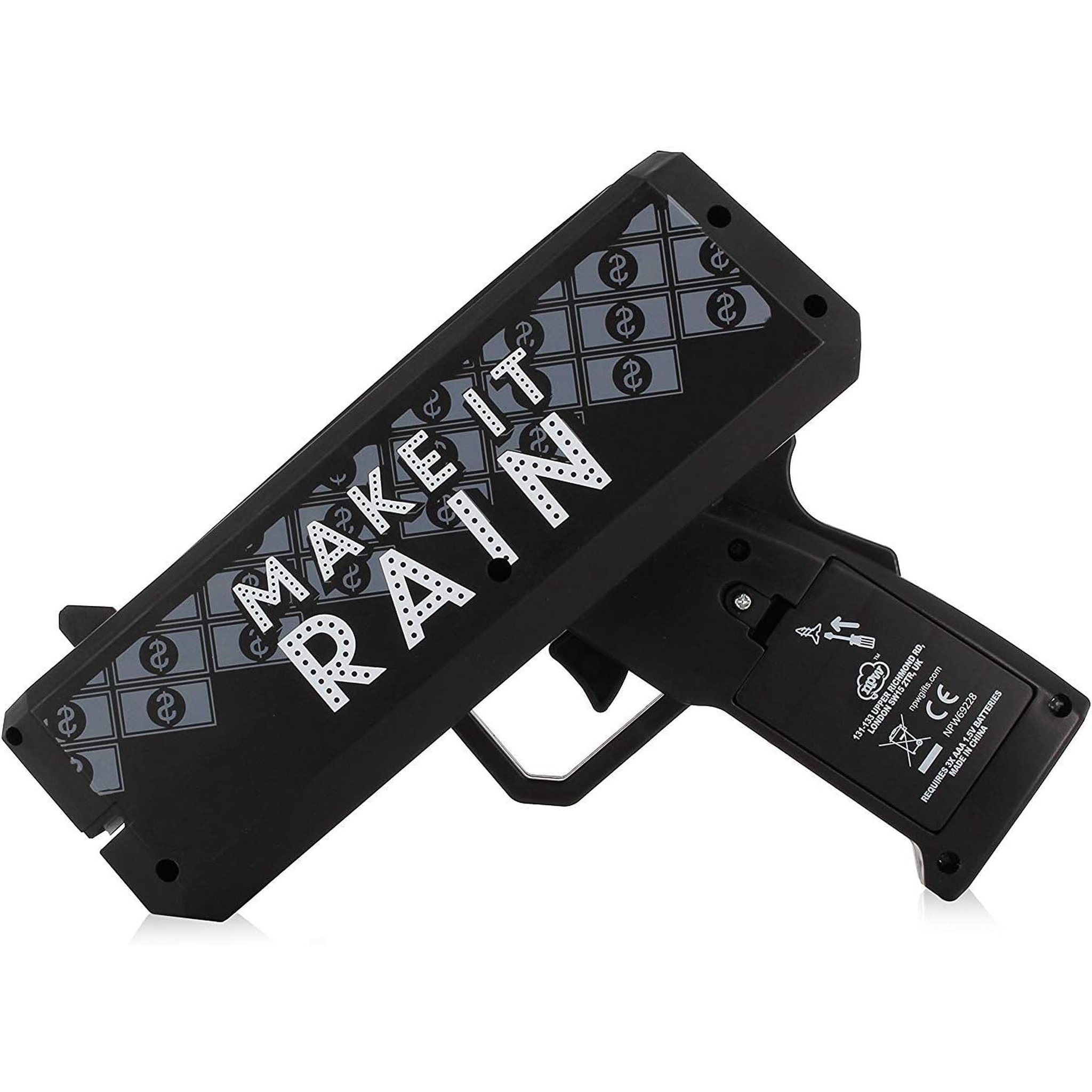 Make It Rain Geld Pistole Rückseite mit NPW Etikett